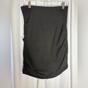 ARTELIER NICOLE MILLER Black Mini Skirt w/ Gathers on the side sz 8